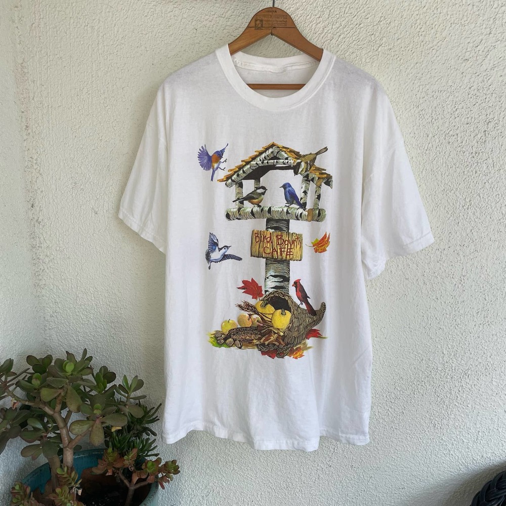 Vintage 00s 90s Grandpa Bird shirt